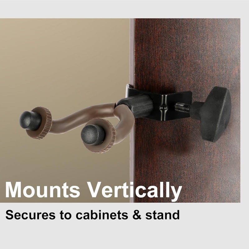 ROWell Violin Hanger Violin & Viola Holder for Microphone or Sheet Music Stand and Desktop Viola Hanger No Need to Punch Holes Dual-Use Violins Mic Stand for Stage Shows,Home Studio Practices - Image 3